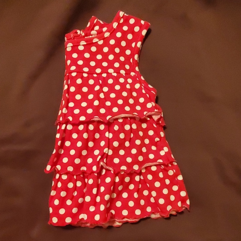 Red polka dot top